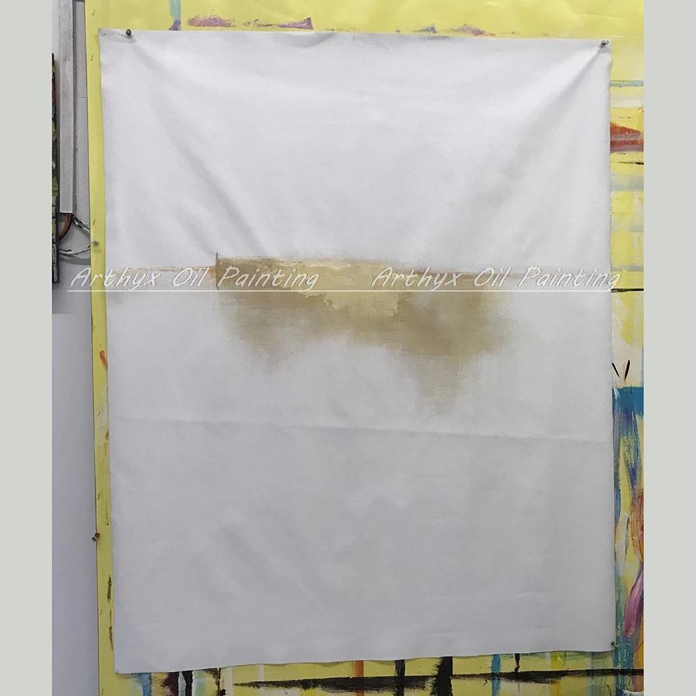 Arthyx ручная роспись абстрактные золотые Масляные картины на холсте настенные