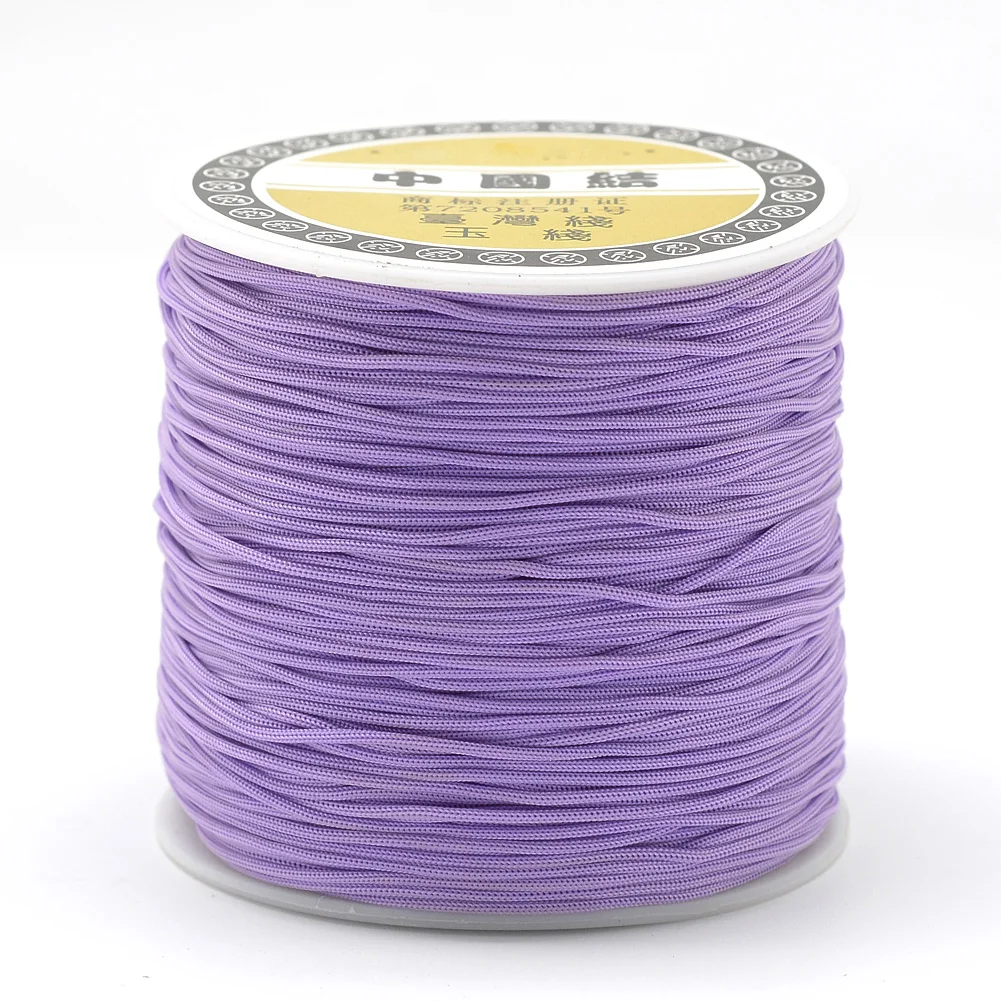 

120~130m/roll 0.8mm Nylon Cord Thread Chinese Knot Macrame Cord Bracelet Braided String Beading Craft DIY Jewelry Cord Thread
