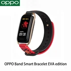 Оригинальный брендовый Новый умный Браслет OPPO Band EVA Версия 1,1 дюймов AMOLED экран фитнес-трекер Bluetooth Водонепроницаемый NFC