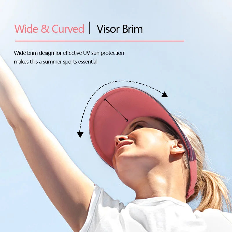 AONIJIE E4113 Adjustable Men Women Summer Sports Wide Sun Visor Cap Hat for Beach Golf Fishing Marathon Running Cycling Sunshade