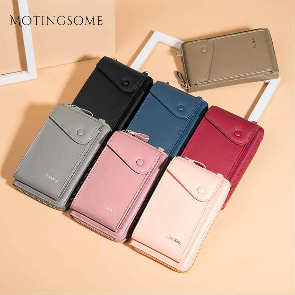 Стильные женские кошельки из искусственной кожи с двойным карманом сумка на