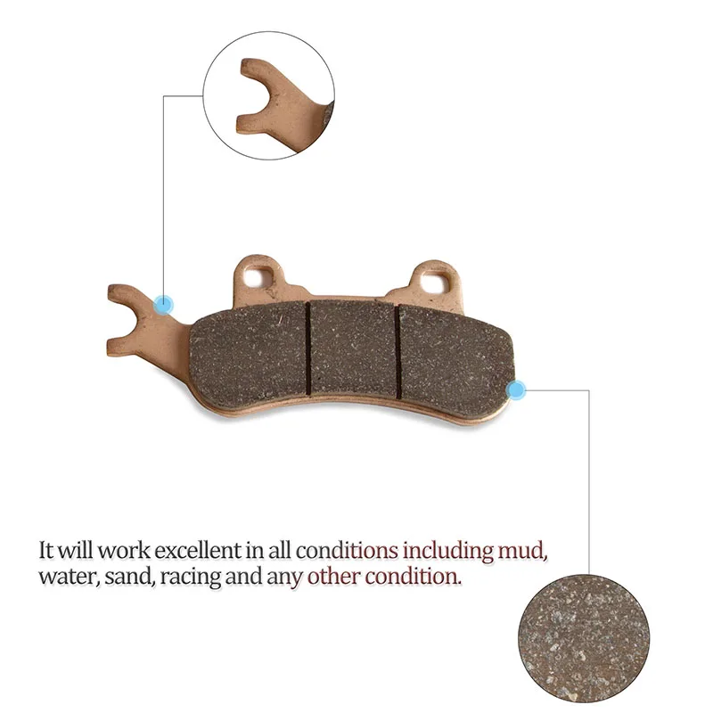 Колодки тормозные передние и задние для Can-Am Maverick X3 4x4 MAX XDS DPS 20172018 2019 гоночный