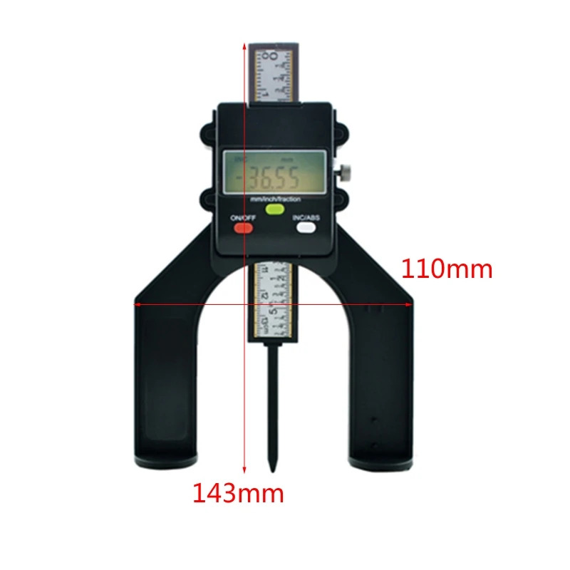 

Digital Depth Gauge LCD Magnetic Self Standing Aperture 80mm Hand Routers for Woodworking Milling Cutter Table Saw Router