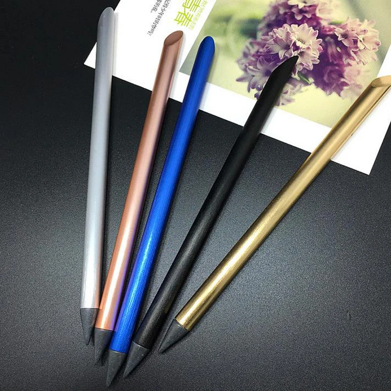 Полностью металлические бета-ручки без чернил краска для письма канцелярские и