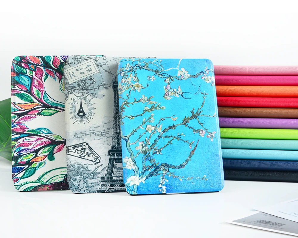 Folio PU кожаный чехол для Amazon All-new Kindle для Kindle 10th электронная книга чехол Магнит крышка+ Защитная пленка для экрана