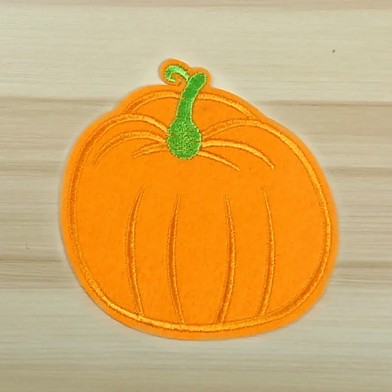 

20PCS/Lot Embroidery Patch Halloween Pumpkin Flying Girl Clothing Decoration Sewing Accessory Gift Iron Heat Transfer Applique