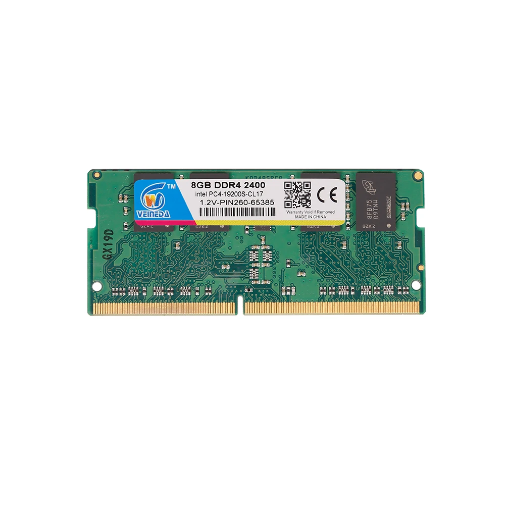VEINEDA sodimm Ram DDR4 8GB 4GB 2400mhz 2133 2666mhz PC4 21300S CL19 ноутбук высокая производительность память