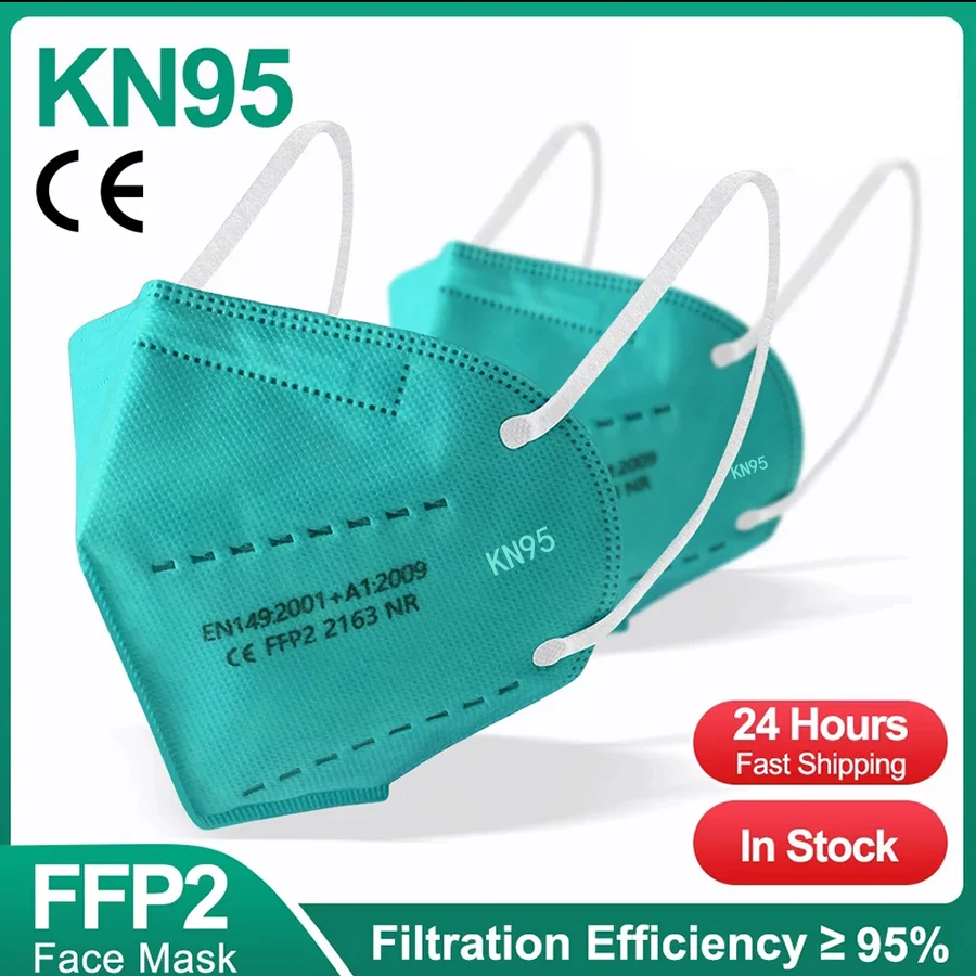 FFP2 маска для лица KN95 маски 95% фильтр Маска Защитная PM2.5 ffp2mask KN95mask Пылезащитная ffp3