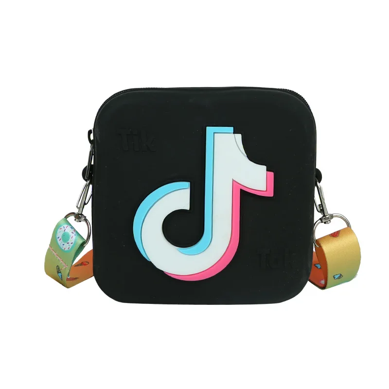 

Summer Kids Mini Messenger Bag Multi Purpose Square Silicone Cartoon Patterns Single-Shoulder Crossbody Bag for Girls