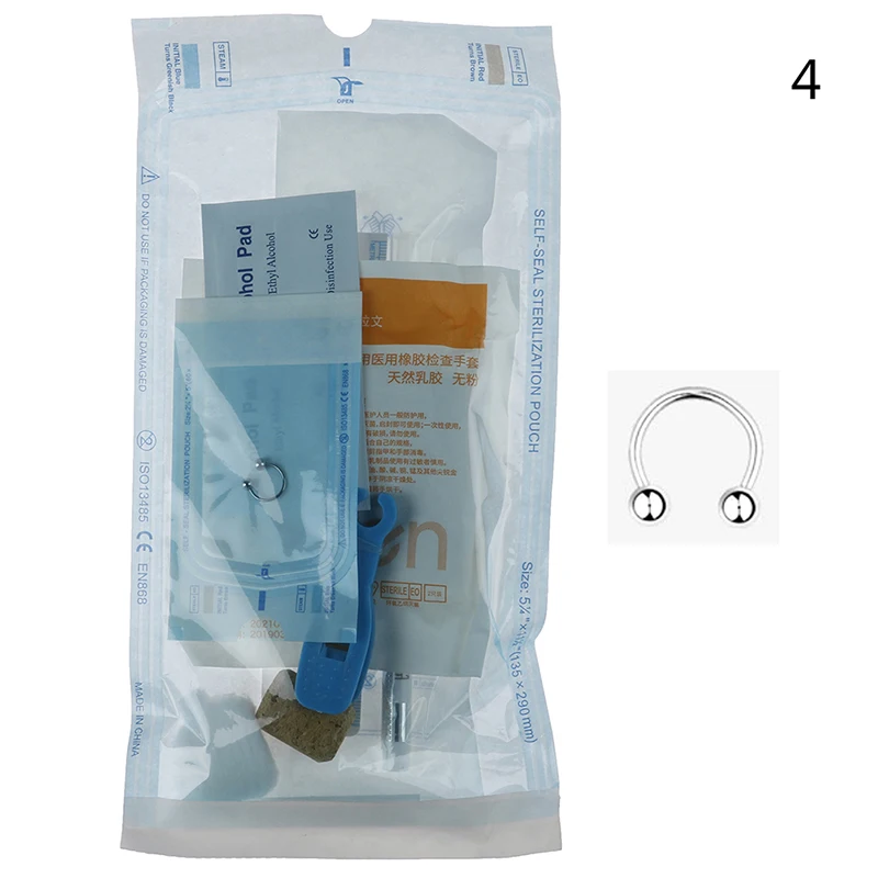 Набор инструментов для языка соска живота пупка перегородки колец губ плоских