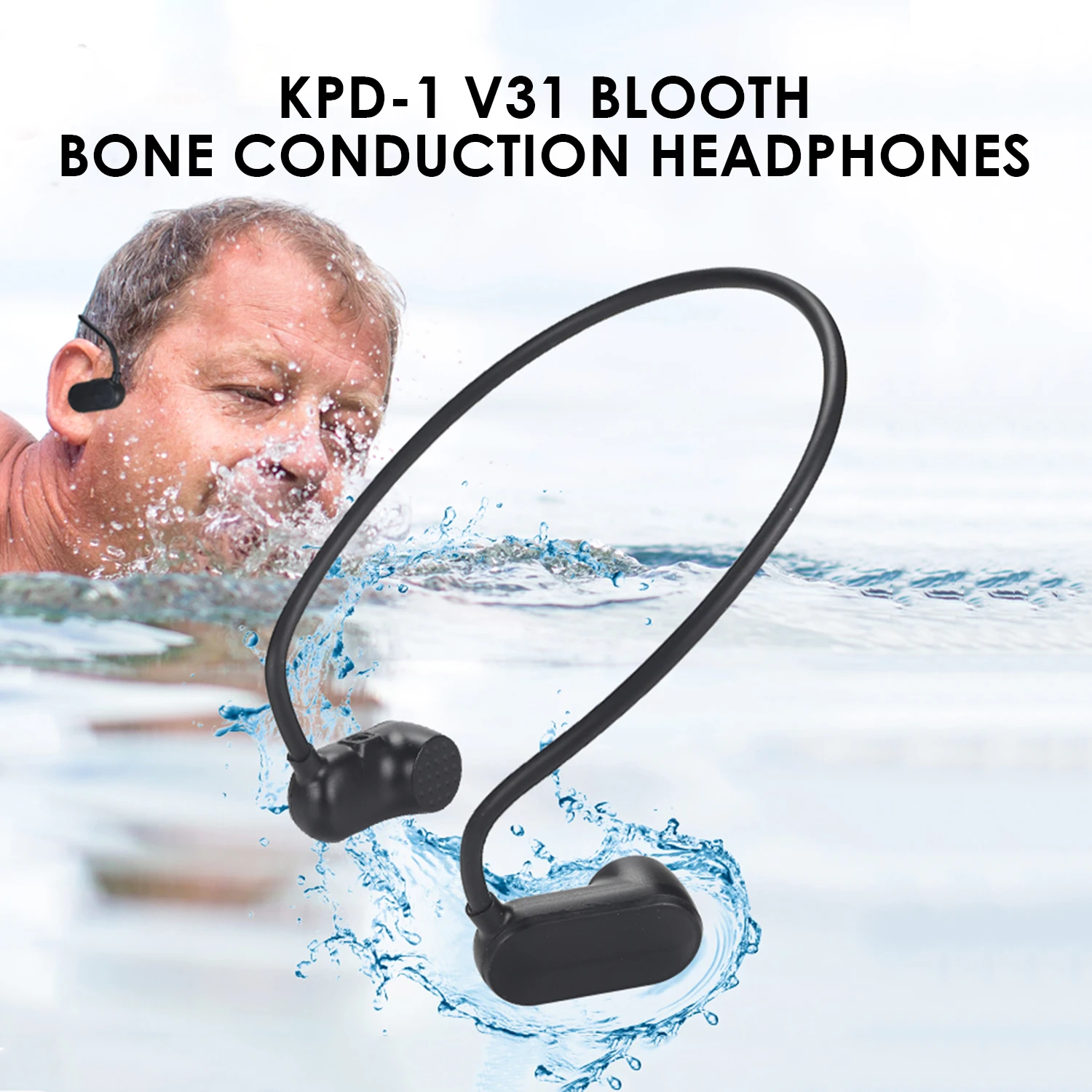 Гарнитура с костной проводимостью V31 IPX8 водонепроницаемые наушники Bluetooth 5 0 Hi Fi