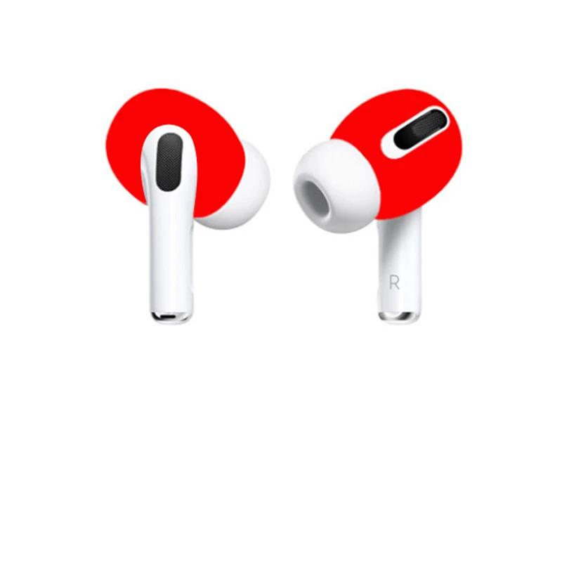 1 пара силиконовых чехлов для наушников Airpods Pro цветные мягкие ультратонкие