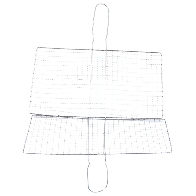 Нержавеющая сталь барбекю рыба мясо сетка гриль проволока зажим для пикника на