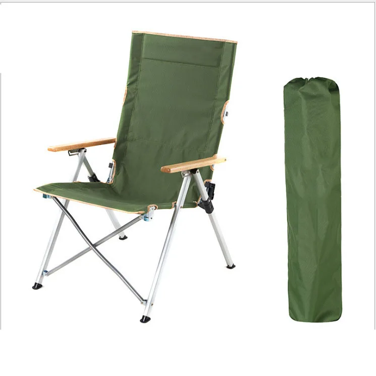 

Outdoor Aluminum Beach Folding Fishing Chair With Hed