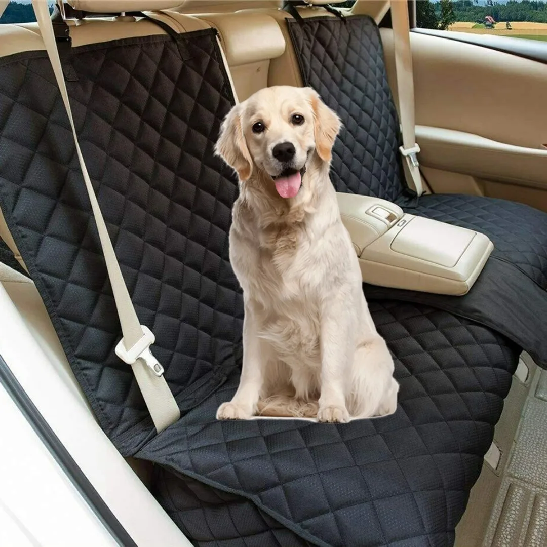 

Car Rear Back Seat Cover Pet Dog Cat Armrest Mat Seat Belt Auto Protector