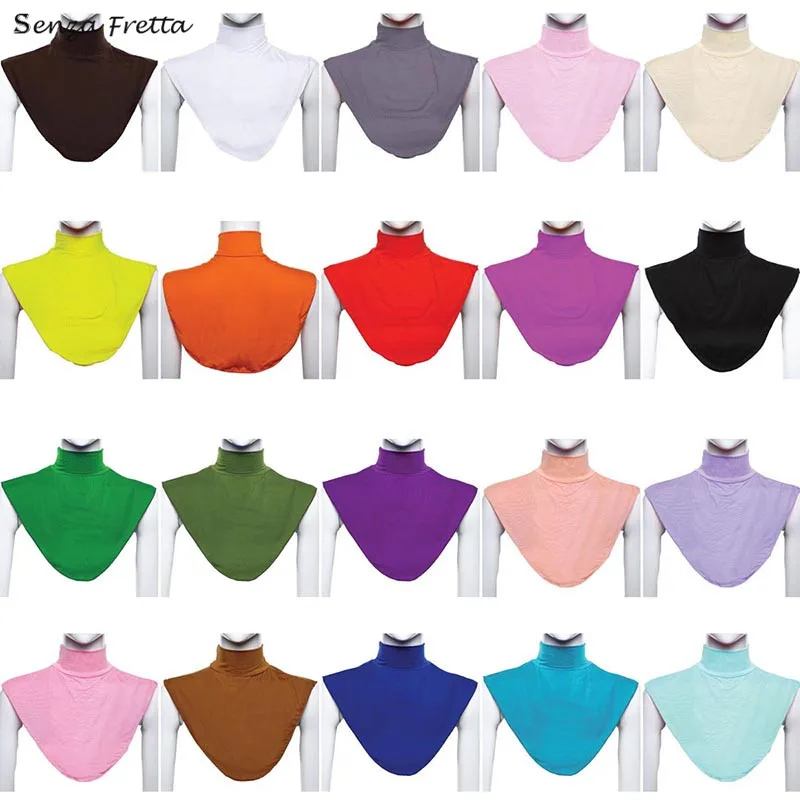 

2019 модный новый европейский и американский черный нагрудник с имитацией воротника цветной нагрудник Женские аксессуары шарф белая одежда ...