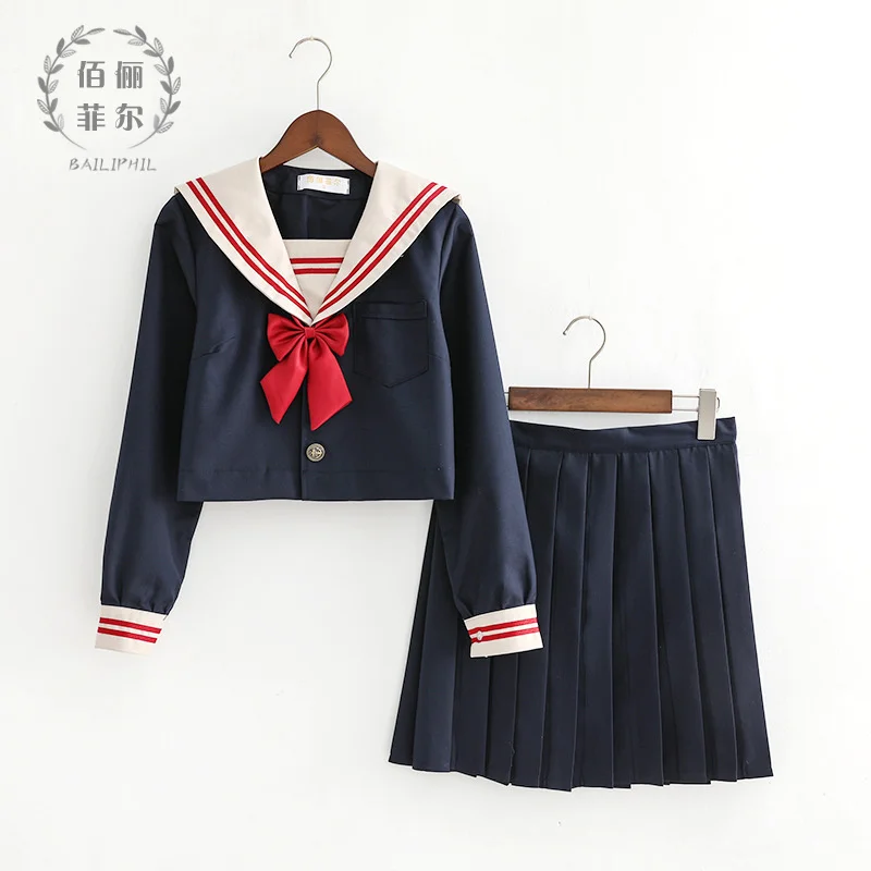 

JK Uniform Skirt Genuine Milk Tea Erben Student College Slim Ageing Summer Female 2020 japanese school uniform sailor shirt