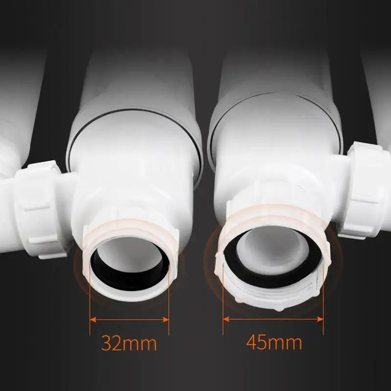 

New U Elbow Water Seal Deodorant Drain Pipe Odor-resistant Sewer Drain Pipe Expandable Bathroom Sink Washbasin Sink Drain Pipe