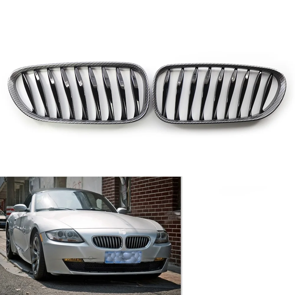 2X углеродное волокно спортивная решетка подходит для BMW E85 E86 Z4 03-07 ABS Cool &amp Elegant |
