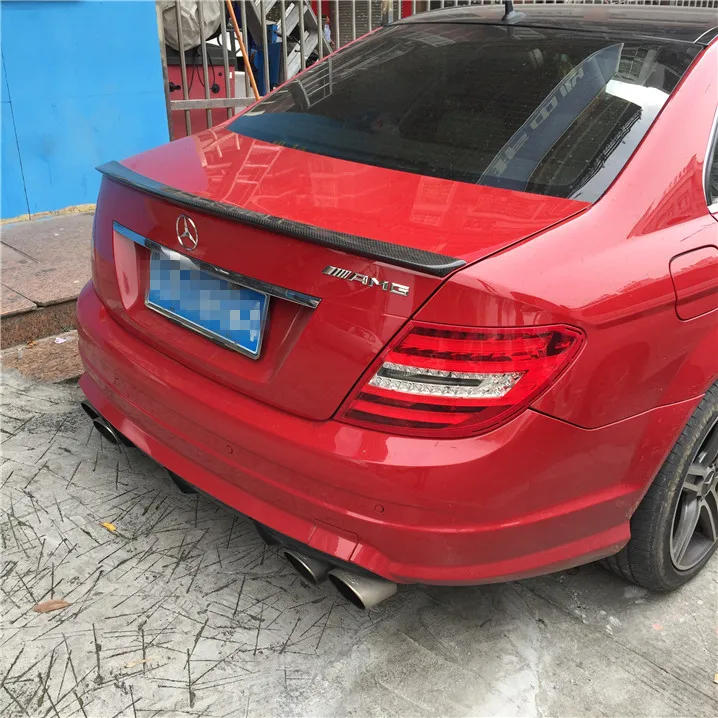 Спойлер для Benz W204 автомобильный спойлер из углеродного волокна заднего крыла C180