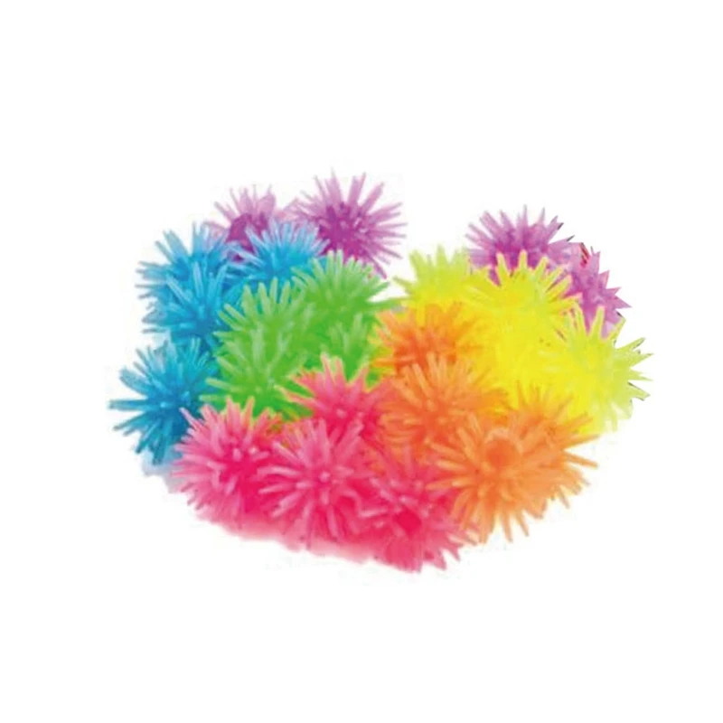 Juguete para aliviar el estr&eacute;s para ni&ntilde;os peque&ntilde;os, Bola de flor suave en miniatura, juguete realista para gatear-1