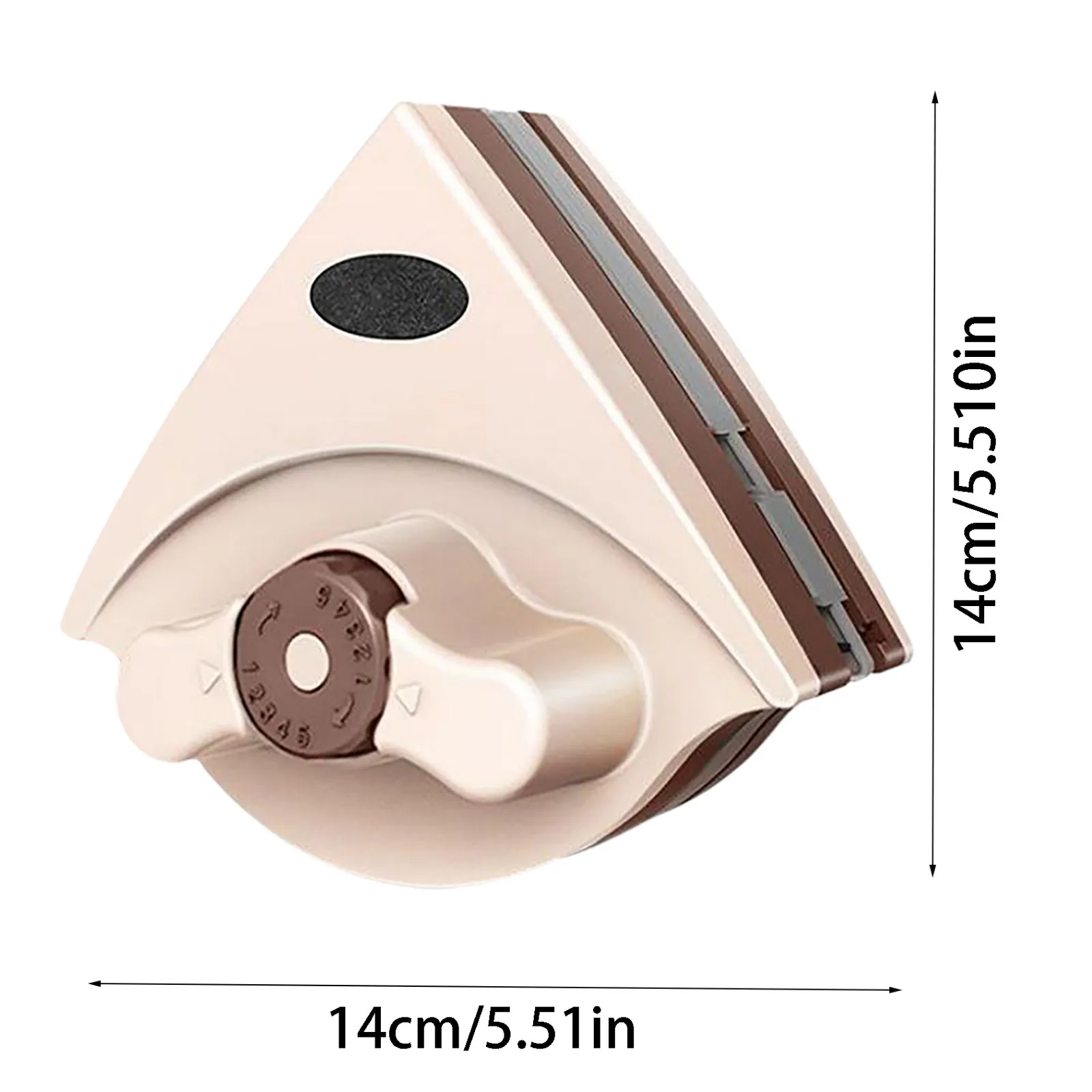 

Double-Sided Magnetic Glass Wiper Tri-Angle Hand Holding Window Cleaner Brush Washing Glass Household Cleaner Tool