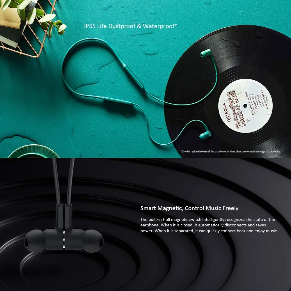 

100% Original Huawei FreeLace Wireless Bluetooth Sports Headset IP55 Waterproof Magnetic Earphones For Huawei Xiaomi Samsung