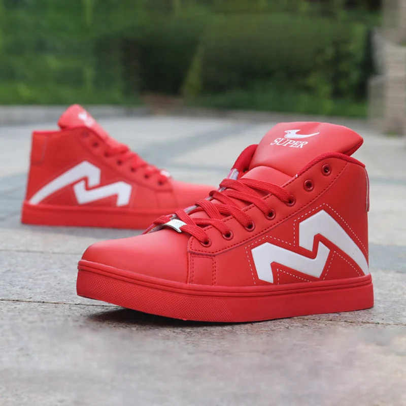 2019 Hot Men Shoes Fashion Autumn Winter Sneakers Leather Footwear For Man New High Top Canvas Casual sneakers | Обувь