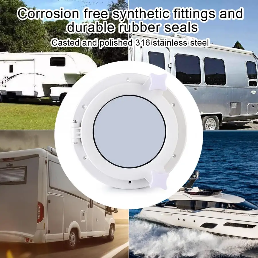 215 мм Круглый Иллюминатор освещение вентиляция яхты RV люк окна портфоры|Детали и
