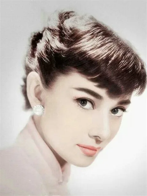 Полностью квадратная вышивка крестиком Женская звезда Одри Хепберн 5D сделай сам