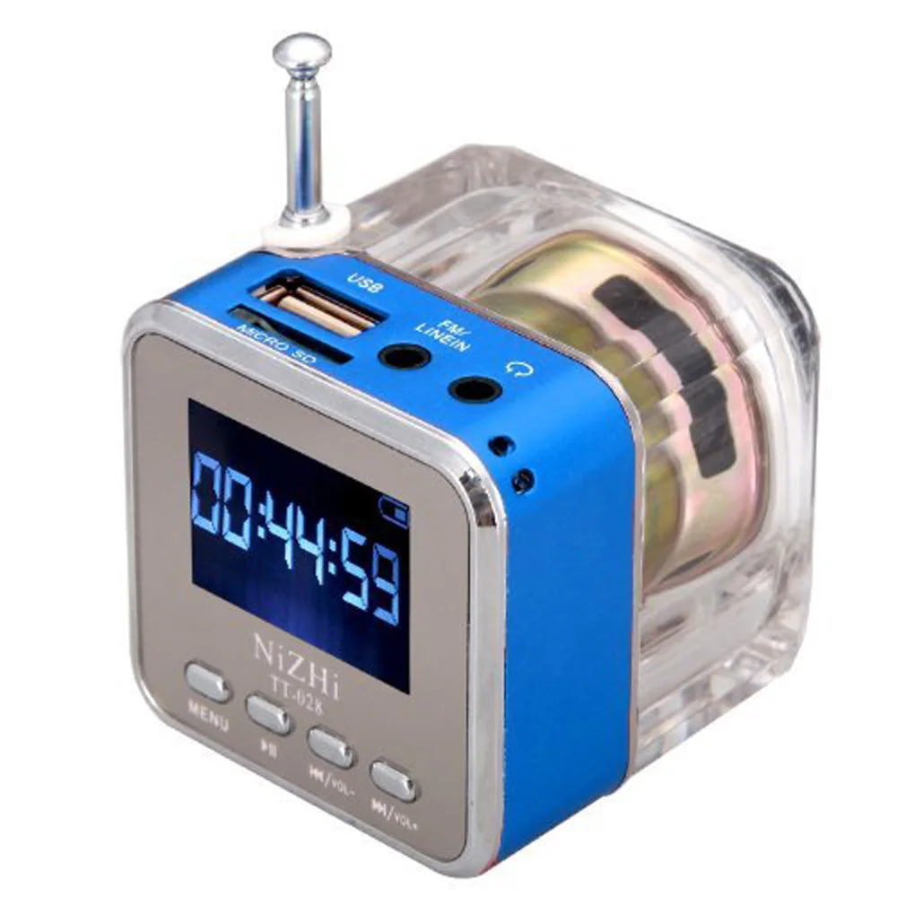 UXCELLMO NiZHi TT-028 LCD дисплей Micro SD TF USB диск mp3 плеер FM радио мини колонки | Электроника