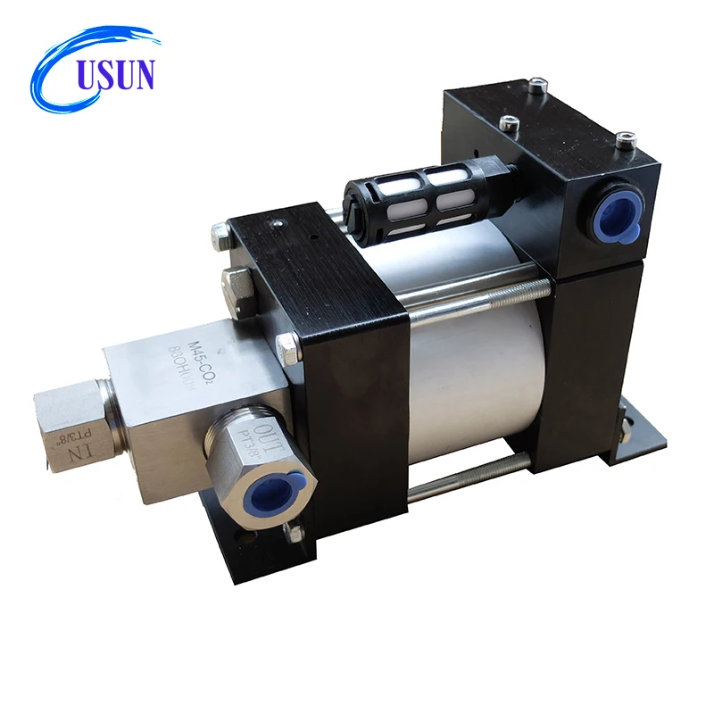 

USUN Model:M45-C02 200-300 Bar Output High pressure air driven liquid Co2 transfer pump