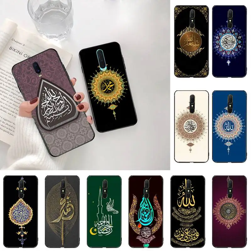 Muslim Islam Allah Newly Arrived Black Cell Phone Case For Oppo A5 A9 2020 Reno2 z Renoace 3pro Realme5Pro | Мобильные телефоны и