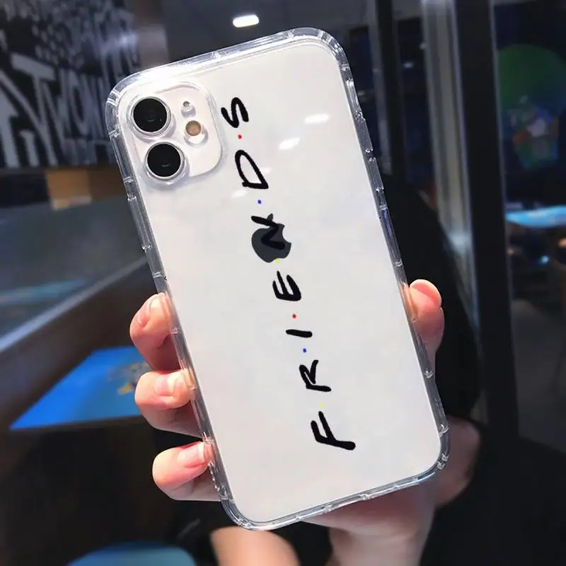 

TV show friends Phone Case Transparent for iPhone 11 12 mini pro XS MAX 8 7 6 6S Plus X 5S SE 2020 XR