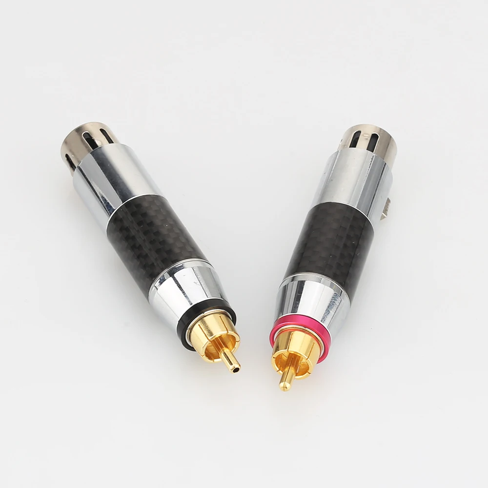 2XAudiocrast XLR 3 Pin Female to RCA male Audio Jack Adapter Plug Connector Phono Male Interconnects | Электроника