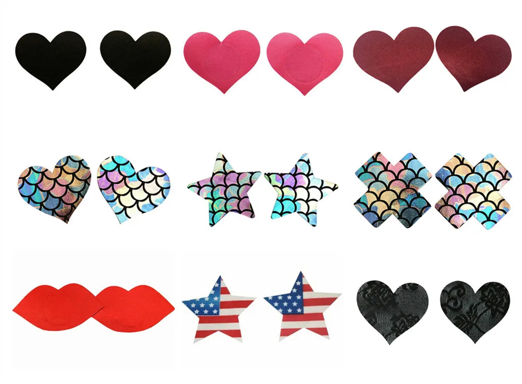 

Для женщин Sexy для сосков с Ленточки сосок в форме сердца Наклейки пуховые продукт секса груди наклейки 2/5 пар в упаковке