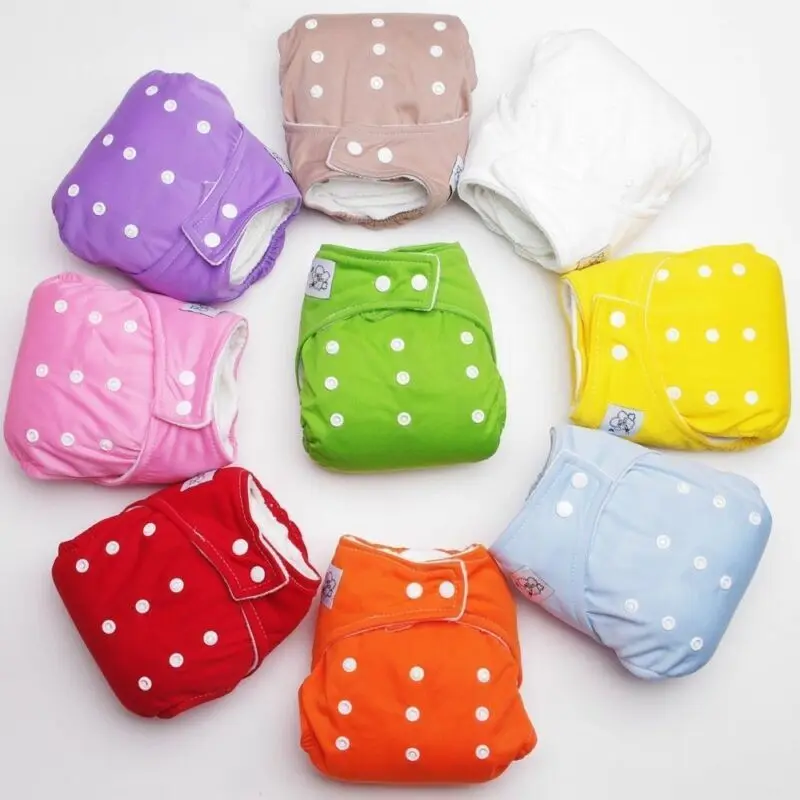 

Reusable Diapers for Baby Adjustable Washable Soft Cloth Diaper Nappies One Size Newborn Baby Diapers