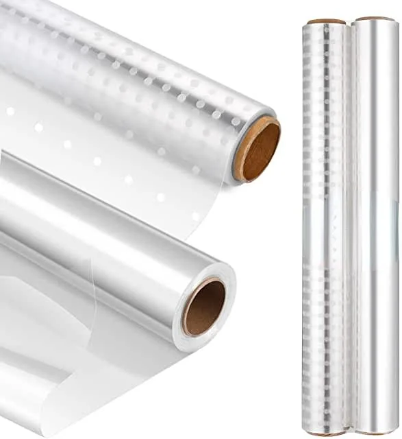 

2 Roll 40x300cm Clear Cellophane Wrap Roll Flowers Baskets Food Gift Crystal Wrappings Paper Food Safe Packing Paper