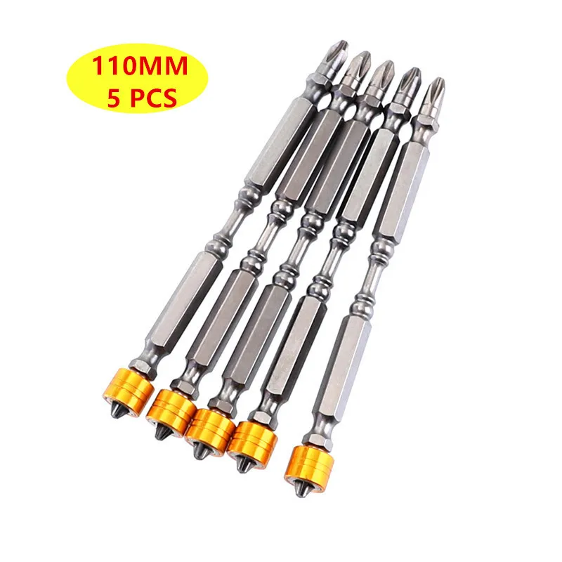 65 мм/110 мм отвертка бит Набор двойная головка крест ветер магнитные биты