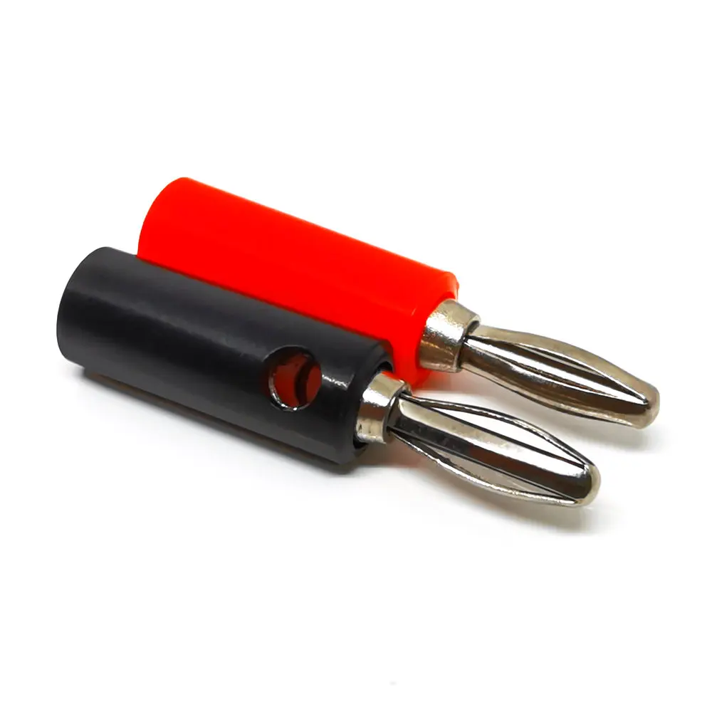 4 шт. аудио Динамик винт типа &quotбанан&quot золотой пластине Вилки разъемы мм черный