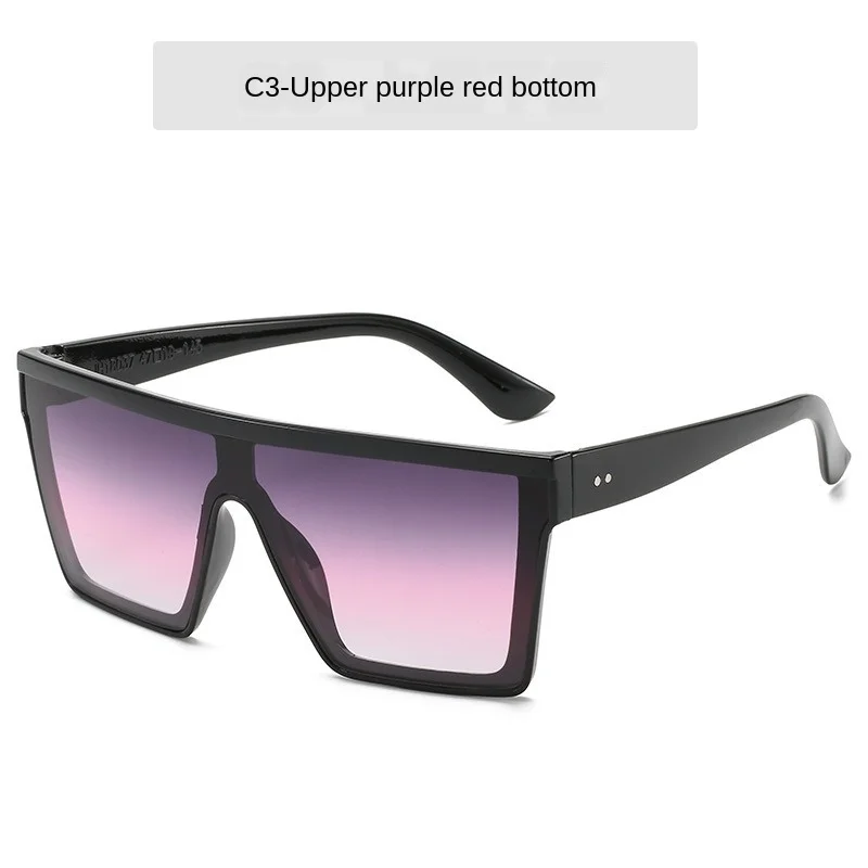 

HUHAITANGCross-Border Fast-Selling Fashion Sunglasses Bright Black Fashion Fashion Sunglasses Men and Women Exaggerated Marine