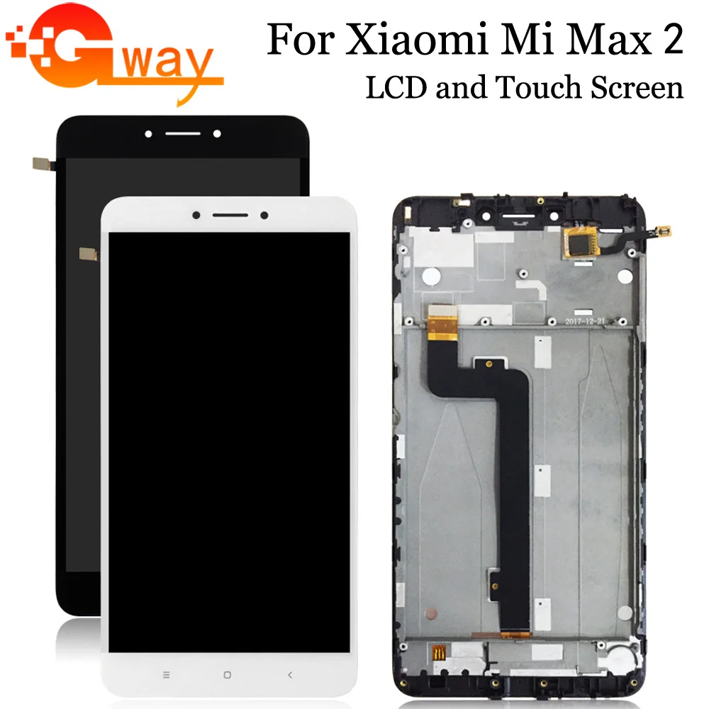 ЖК дисплей для XIAOMI Mi Max 2 сенсорный экран mimax с рамкой Замена дисплея|Экраны