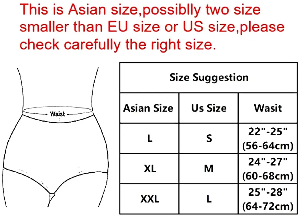 

ECTUSAMAT 4 Pack Waist Tummy Control Women Panties High Waist Female Cotton Underwear 3D Rose Printing Ladies Briefs