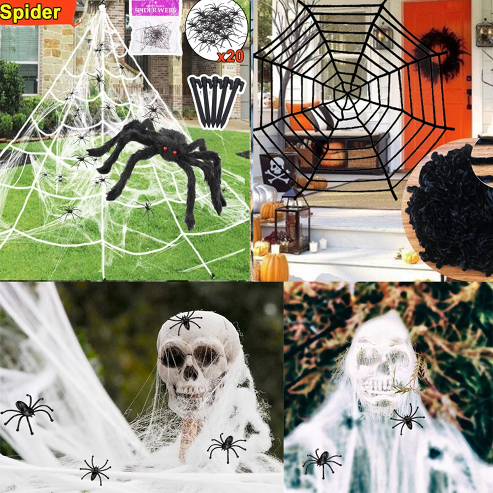 7m Giant Spider Web Super Big Plush Spider Stretch Cobweb Yard Halloween Decorations Outdoor Party Triangular Spider Web Decor 3 7m Giant Spider Web Super Big Plush Spider Stretch Cobweb Yard Halloween Decorations Outdoor Party Triangular Spider Web Decor 3