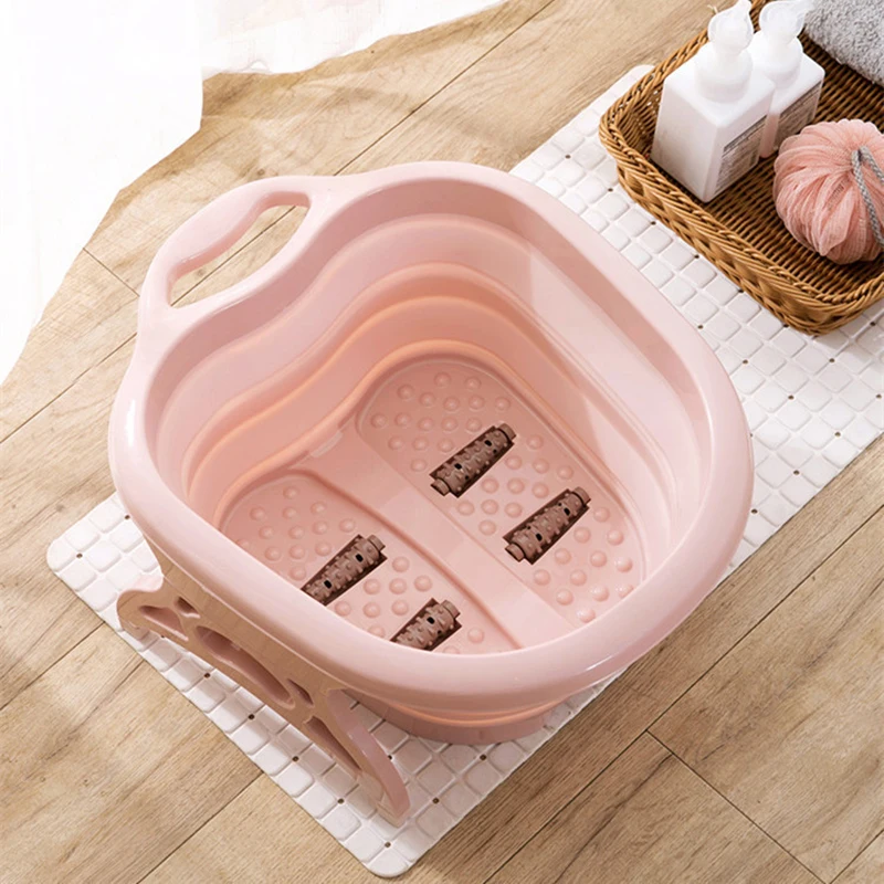 

Foldable Footbath Spa Massage Bucket Foot Bath Basin Health Care Washtub Portable Folding Footbath Creative Foot Tub Bathroom
