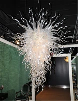 hotel restaurant hall lighting 100 mouth borosilicate hand blown murano glass chandelier