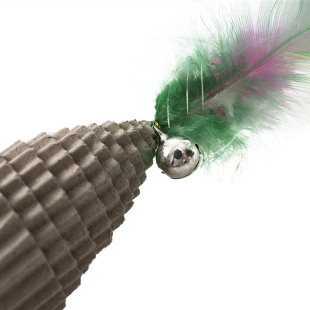 Мини гофрированная бумага смешные мягкие животные кошка котенок Когтеточка перо