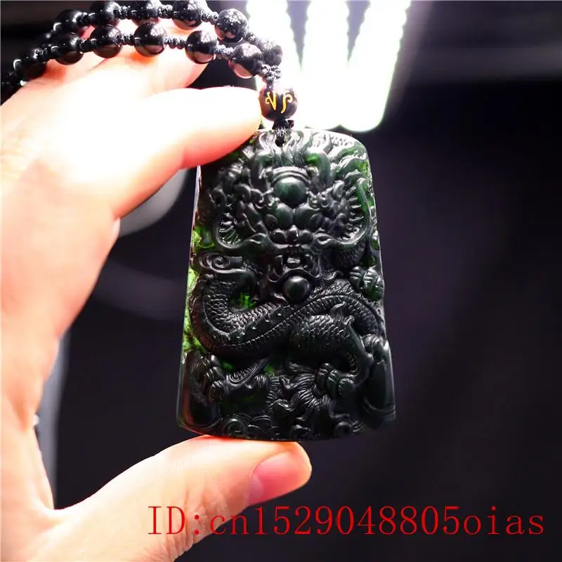 Нефритовый дракон амулет-подвеска модные очаровательные ювелирные изделия
