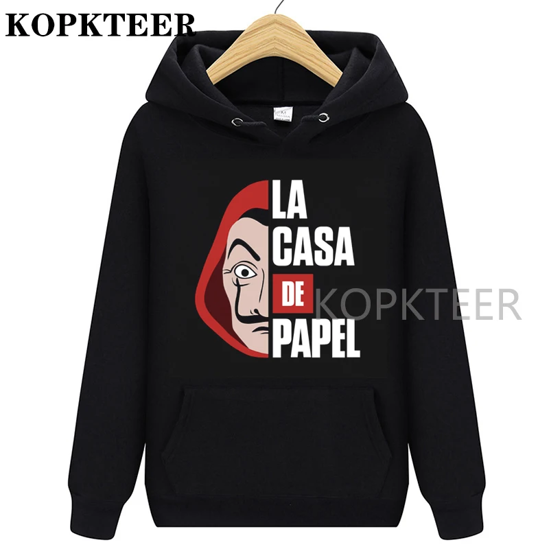 

Hoodies Women La Casa De Papel Money Heist Printed Loose Hooded Trendy Pockets Plus Bella Ciao Sweatshirts Womens Harajuku
