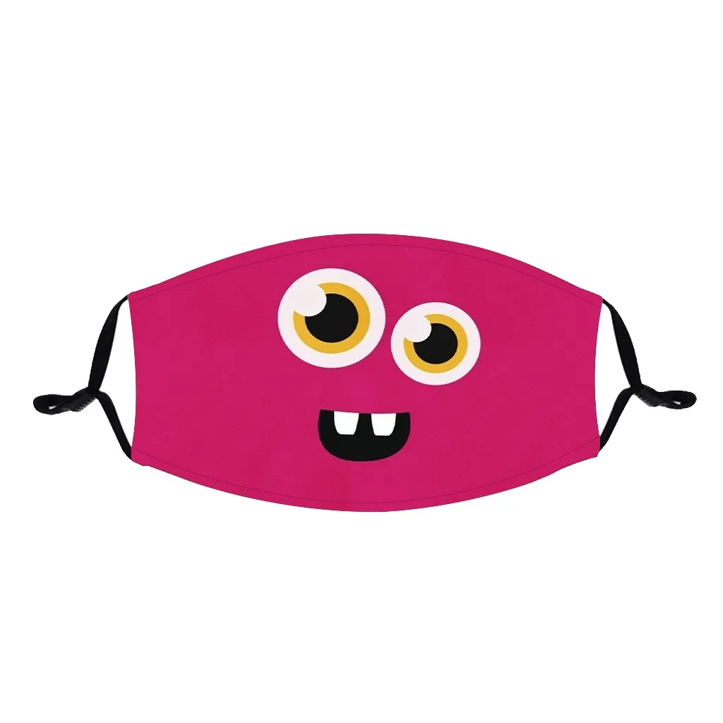 

Kids Children Cute Cartoon Smile Face Mask Cover Outdoor Cotton Mouth Masks Reusable Protection Face Masks Mascarilla d5